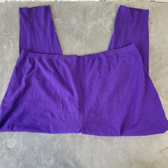 Woman Within Womens Pants 6X Plus Pull On Purple Comfort Waist sl29e - Picture 5 of 9